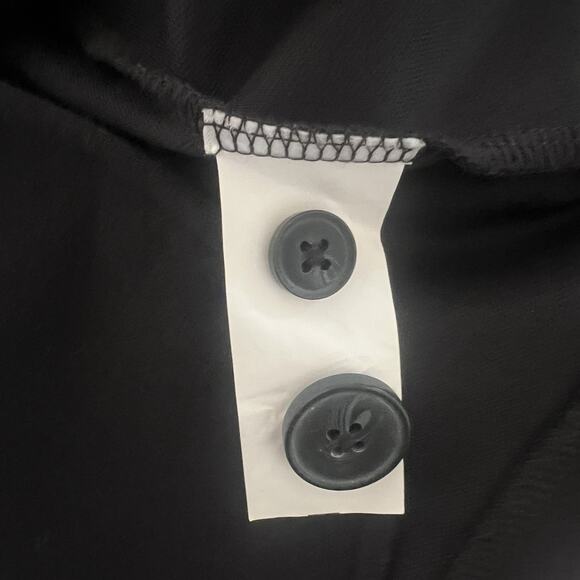 Miller Wendt Softknit Blazer Black Embroidered Crest Size Medium 2 Button Preppy - Picture 10 of 11